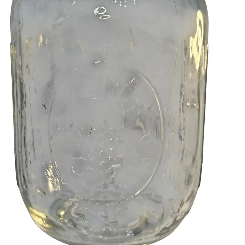 Ball Mason Jar Redneck Hillbilly Wine Glass Goblet Pedestal Drinkware Vintage